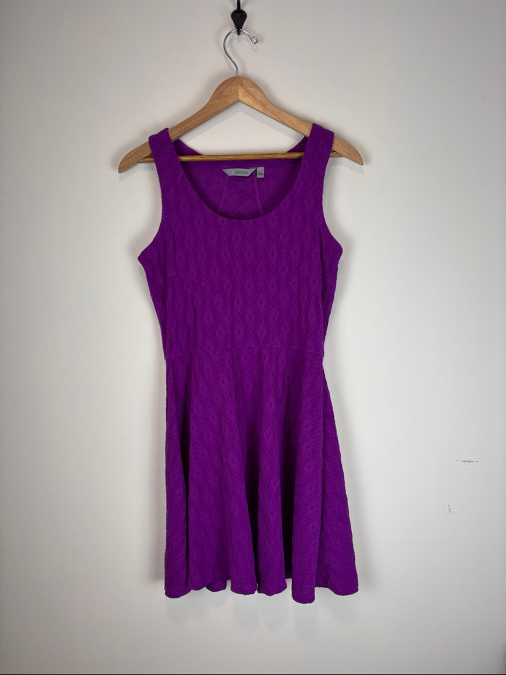 Athleta Purple Flirt & Flutter Dress Sz S Tennis Athletic Pickleball Sleeveless